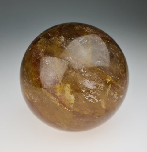 gelber Hämatitquarz Kugel (Golden Healer)