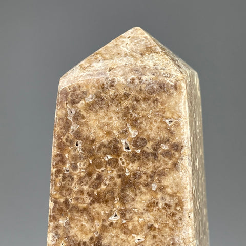 Schlangenhaut Calcit Spitze