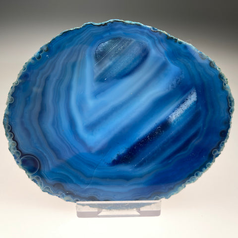 Achatscheibe blau (gefärbt)