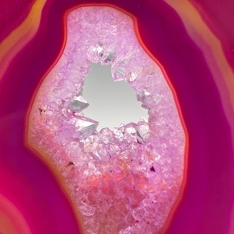 Achatscheibe pink (gefärbt)