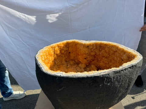 Citrin Tisch ohne Tischplatte und Beleuchtung