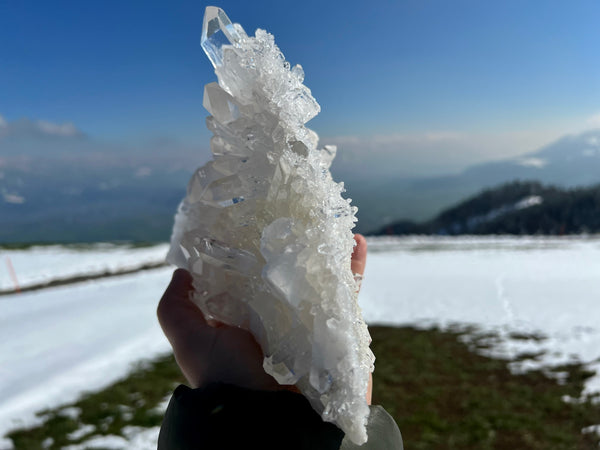 Bergkristall Diamant-Quarz aus Brasilien 